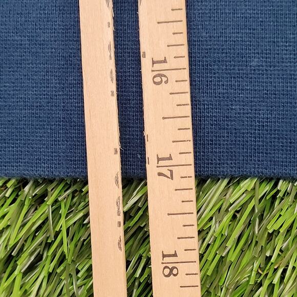 NIKE Cropped Sweatshirt Womens Large 20x17 Blue Dri-Fit - Picture 6 of 13